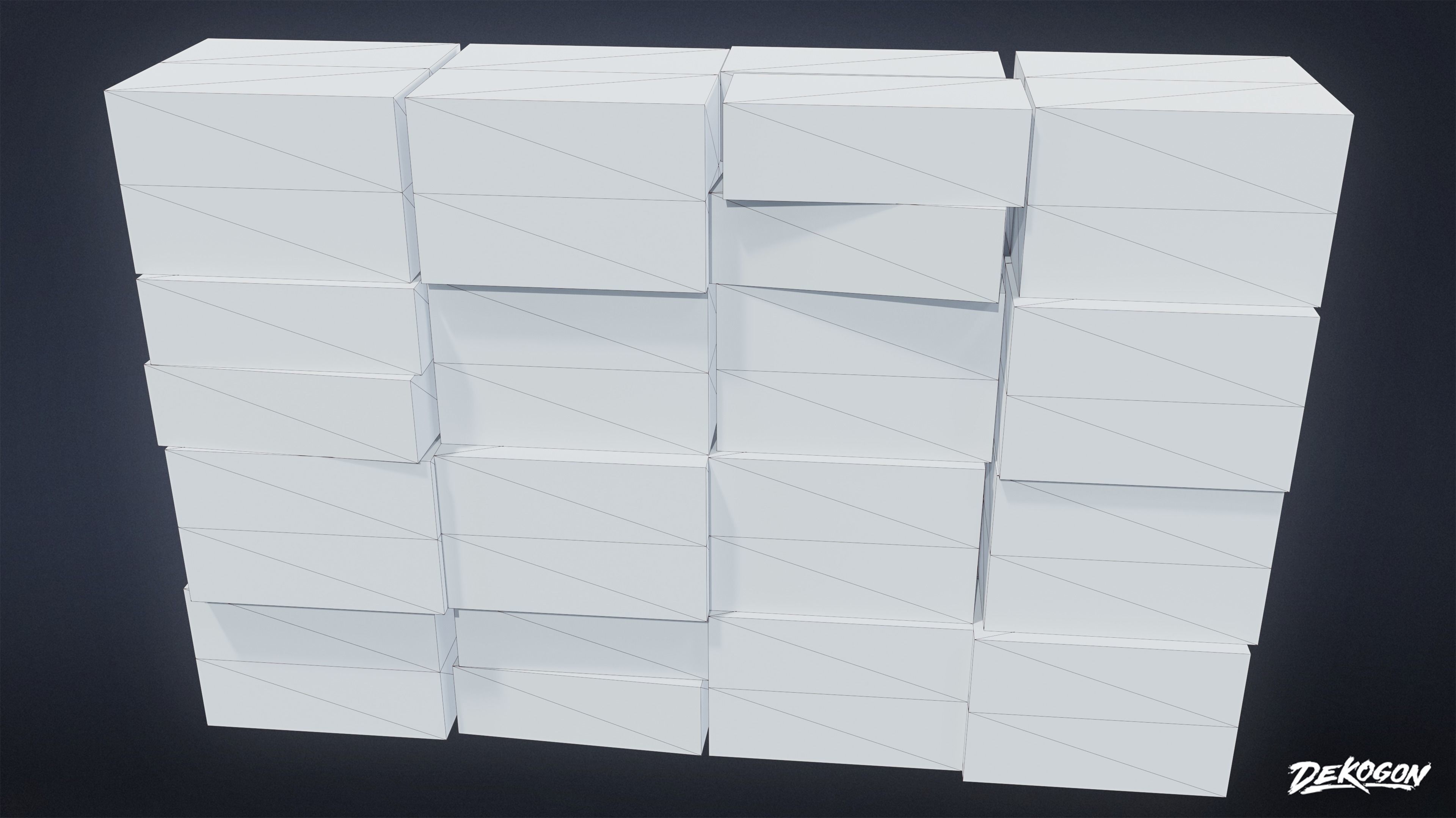 BANK HEIST - Money Pile 01 - LOW POLY Low-poly 3D model_14