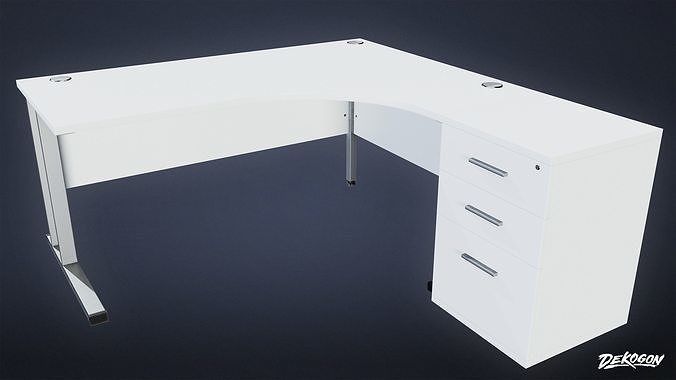 BANK HEIST - Office Desk 01 - LOW POLY Low-poly 3D model
