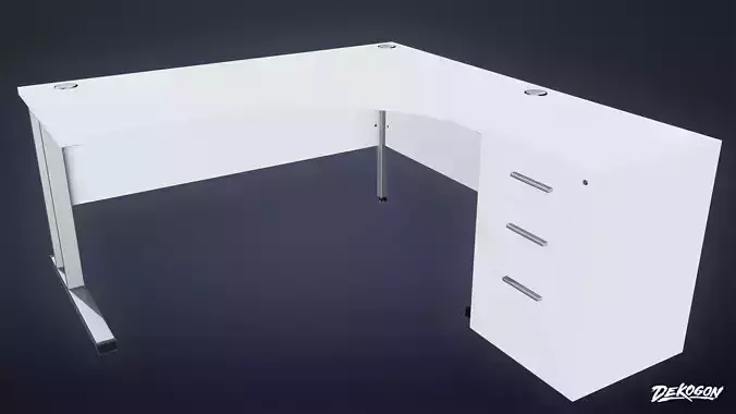 BANK HEIST - Office Desk 01 - LOW POLY