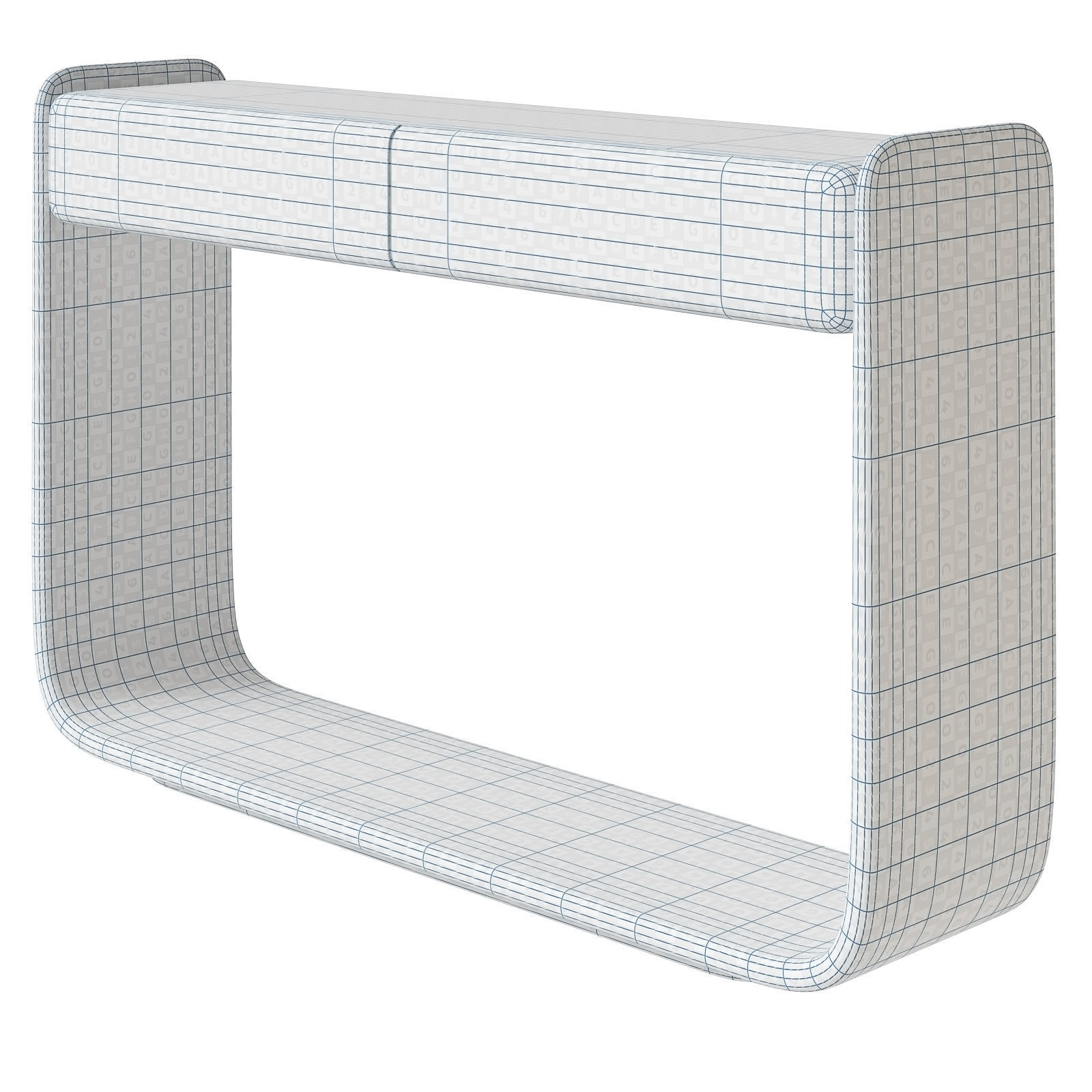 Monologue Van Rossum console with drawers Tenere 3D model_3