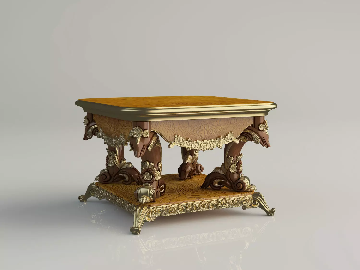 stool set 3D model 3D model_0