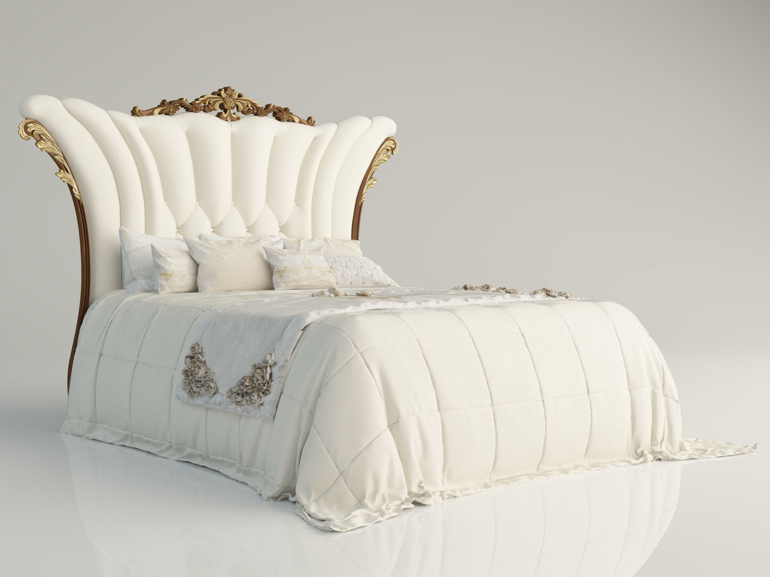 classic beds 3D model 3D model 3D model 3D model_1