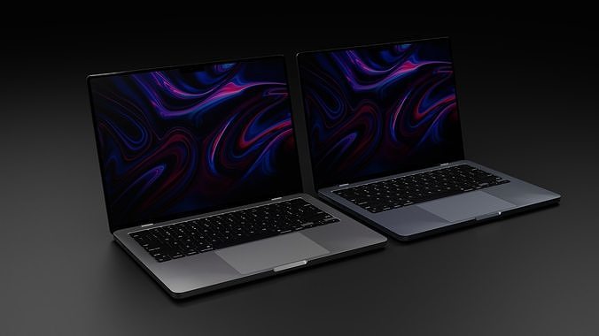 Apple MacBook Pro 2023 Low-poly 3D model