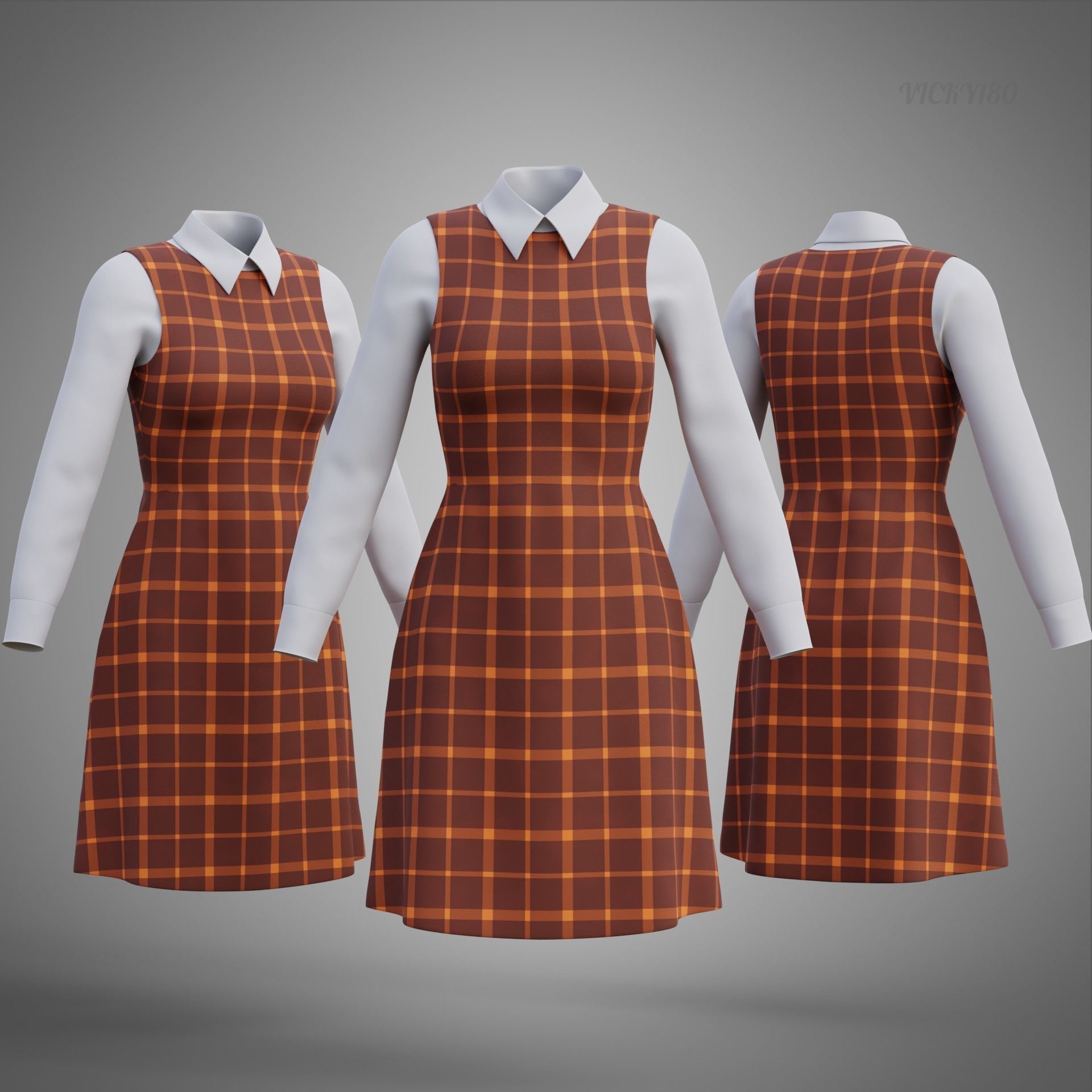 office wear collar dresses collection - school uniform outfits _28