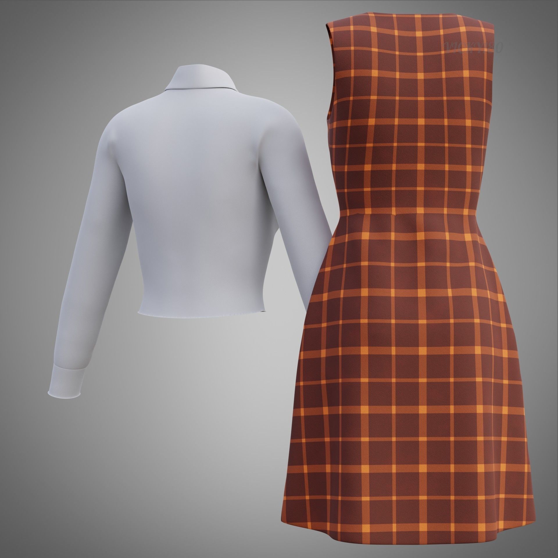 office wear collar dresses collection - school uniform outfits _30