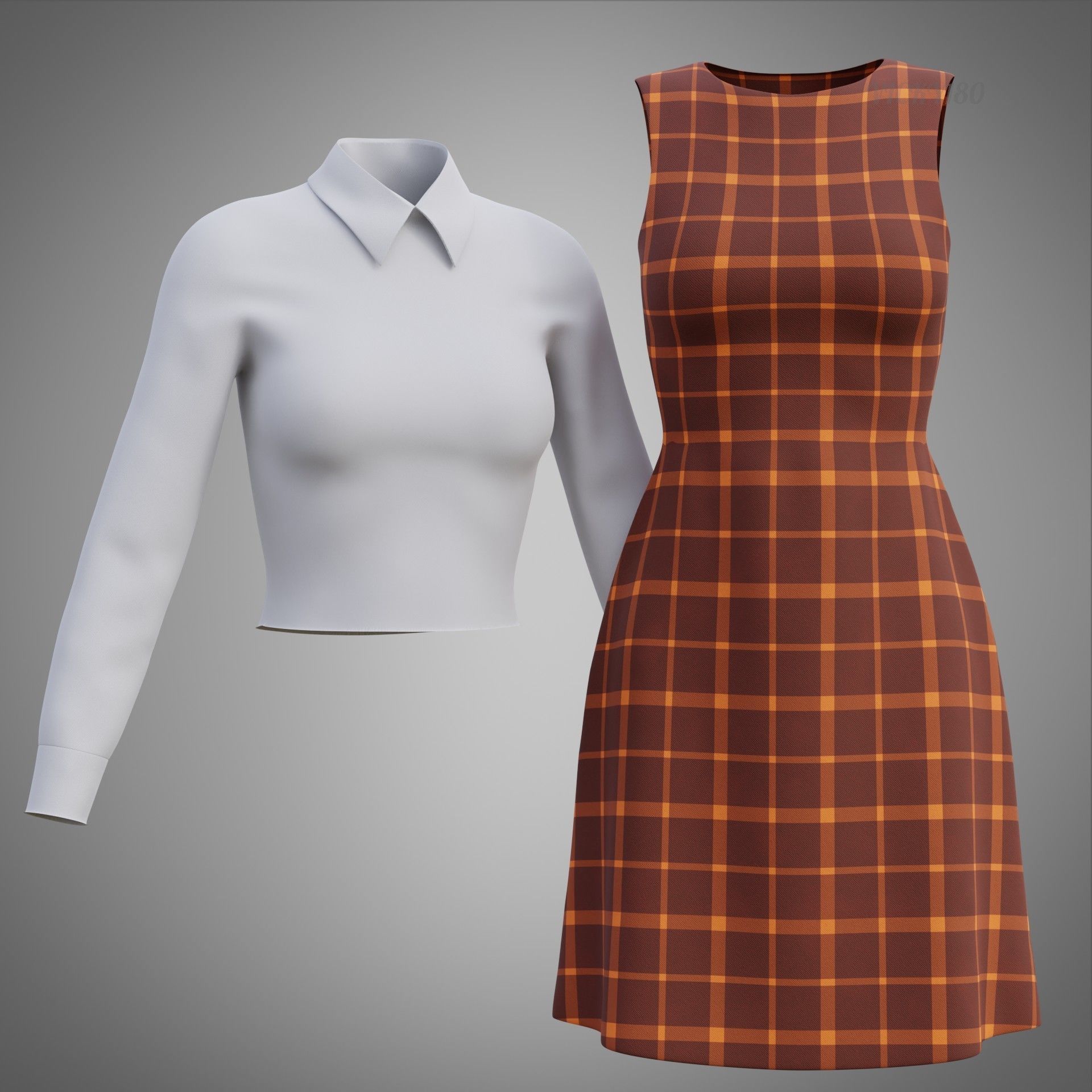 office wear collar dresses collection - school uniform outfits _29