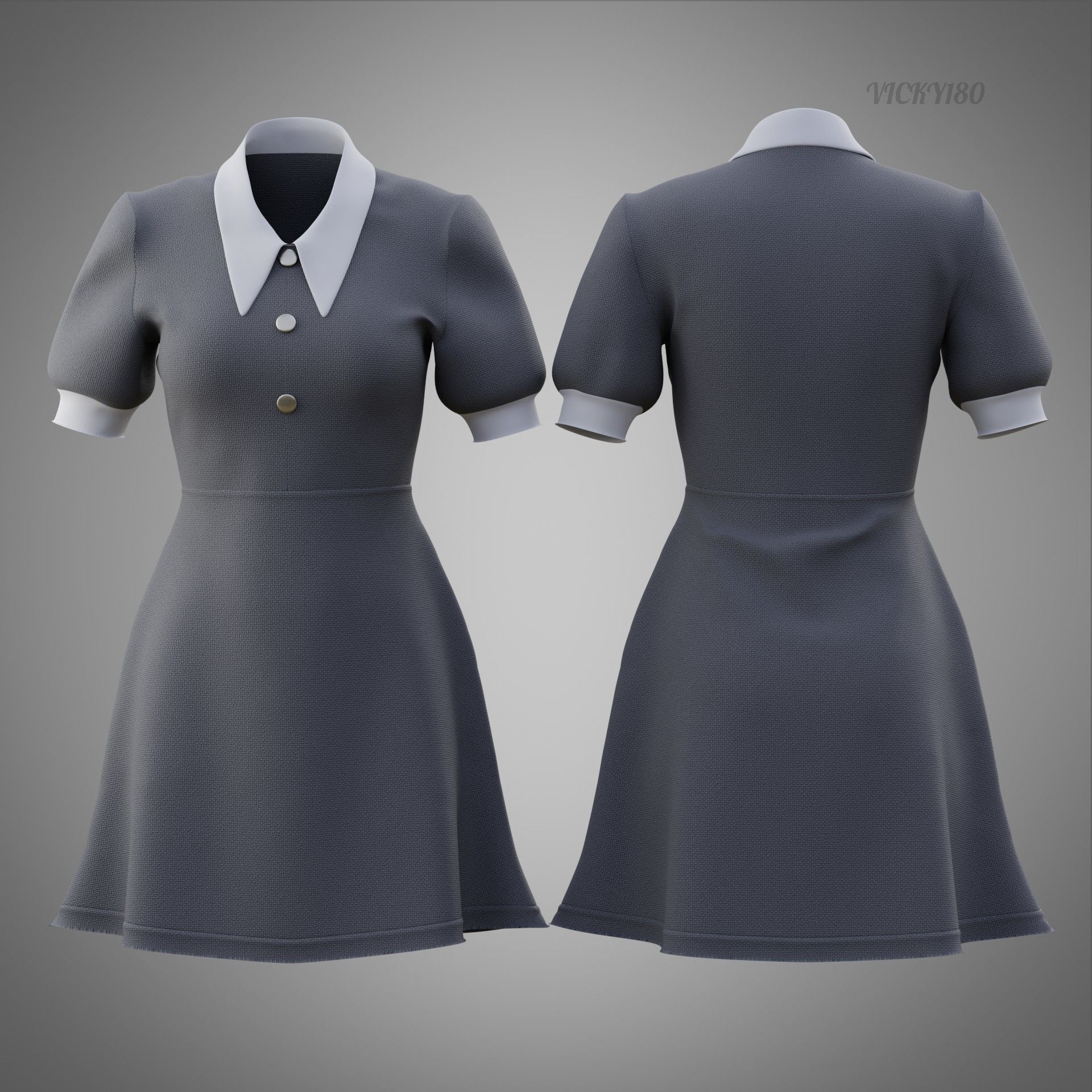 office wear collar dresses collection - school uniform outfits _19