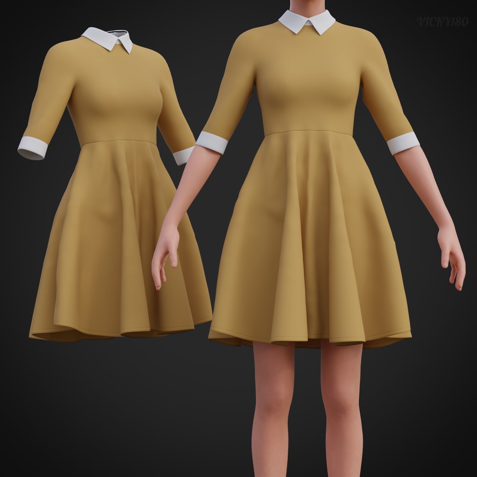 office wear collar dresses collection - school uniform outfits _11