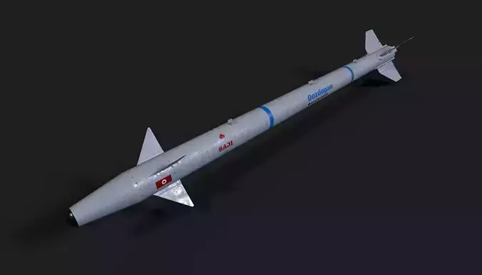 Bozdogan merlin air to air missile Low-poly 3D model
