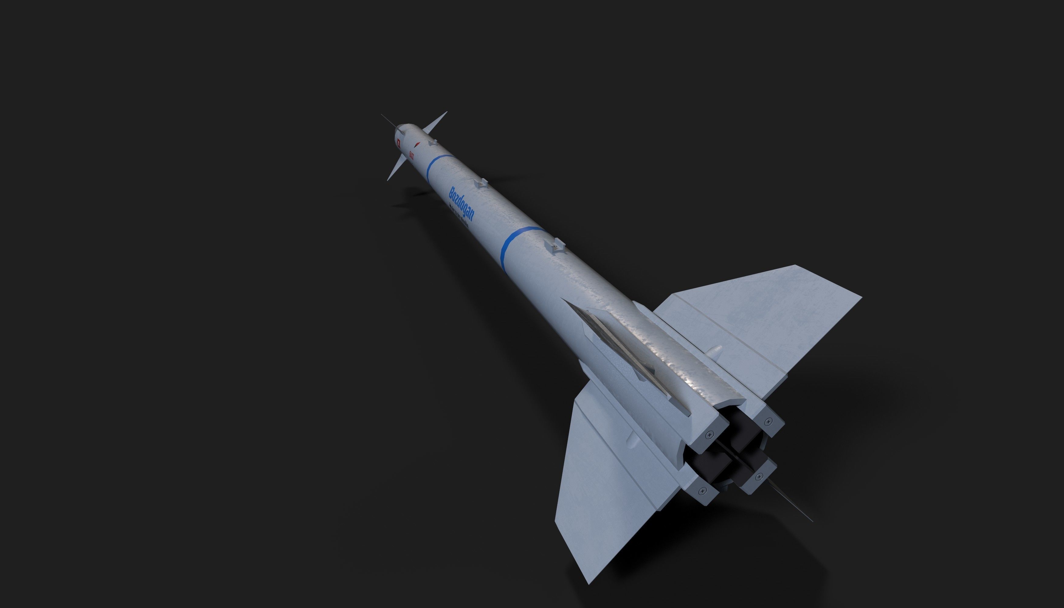 Bozdogan merlin air to air missile Low-poly 3D model_5