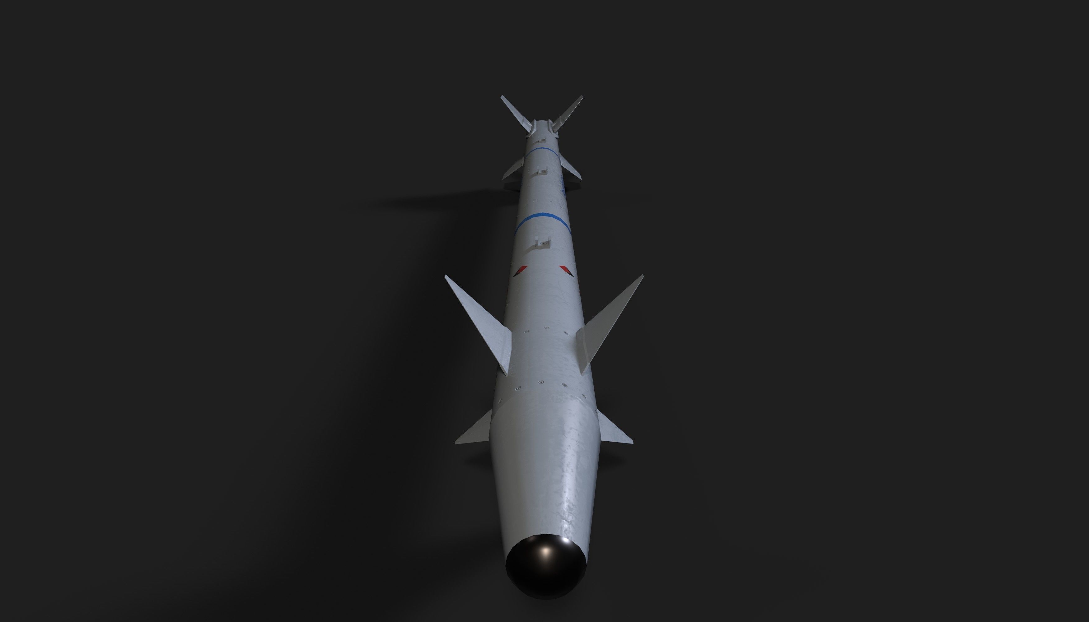 Bozdogan merlin air to air missile Low-poly 3D model_13
