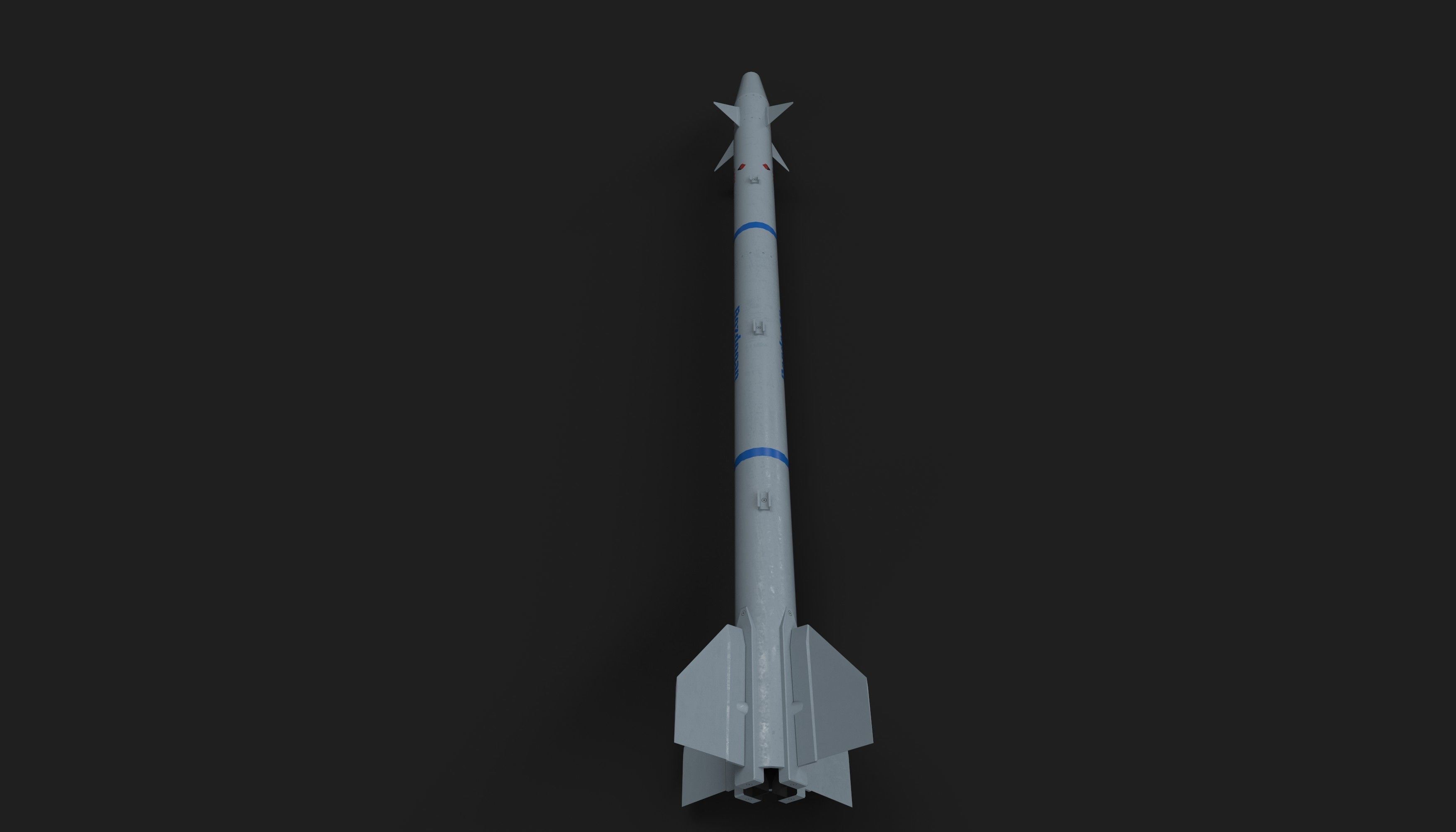 Bozdogan merlin air to air missile Low-poly 3D model_23