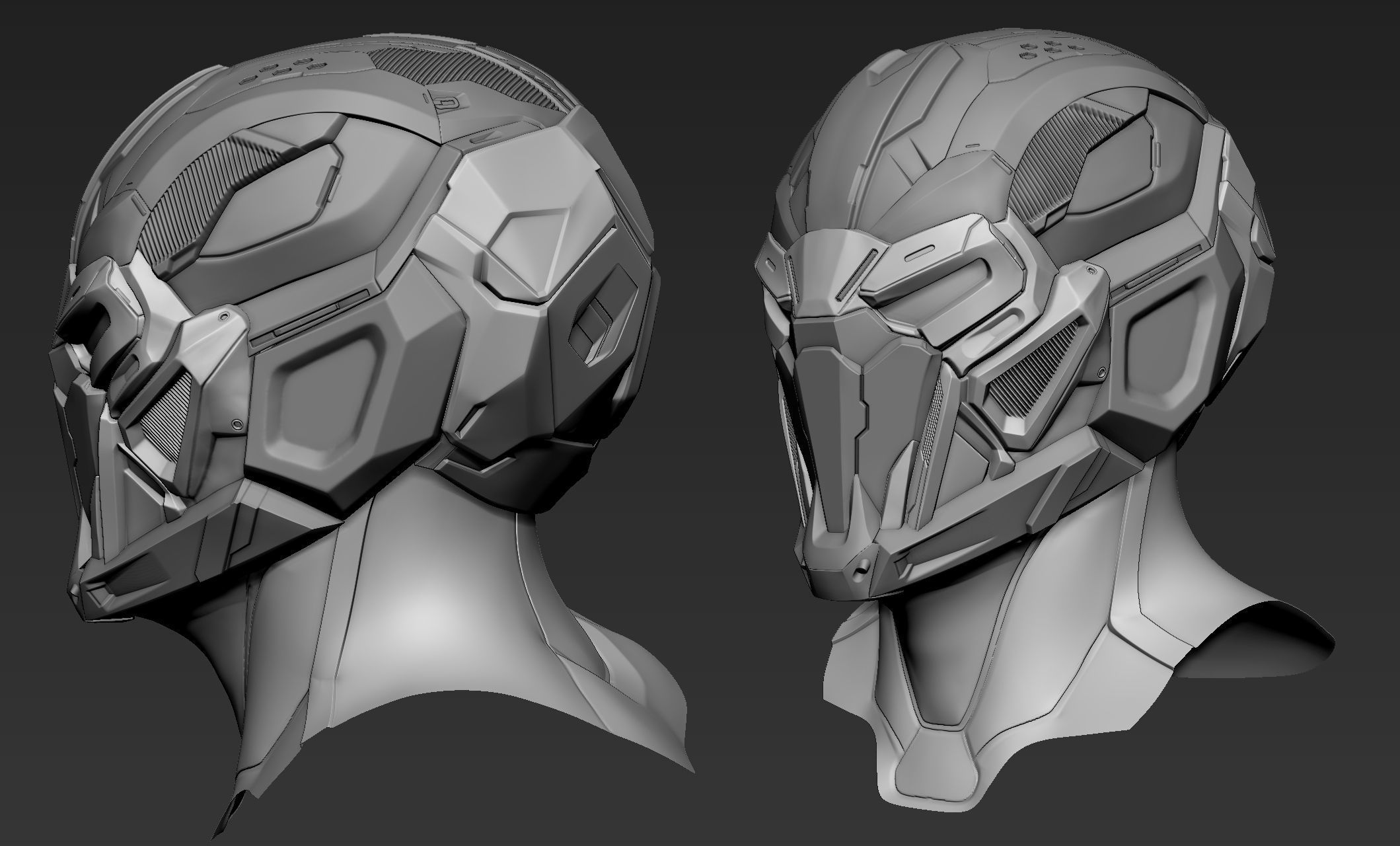 Sci-Fi Helmet 2 3D model_11