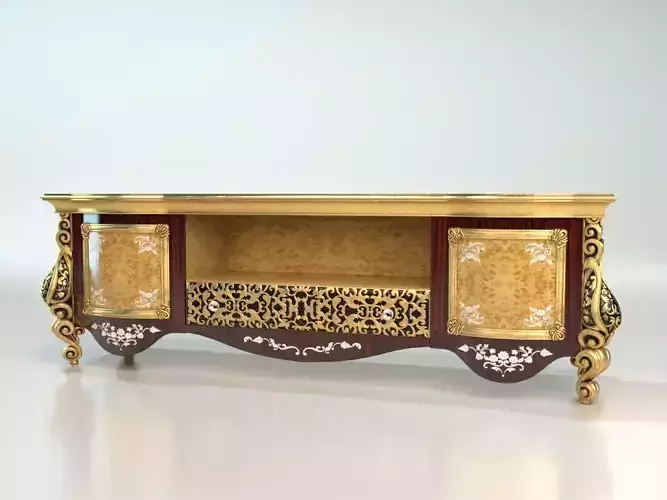 TV shelf 3D model 3D model vip 3D model