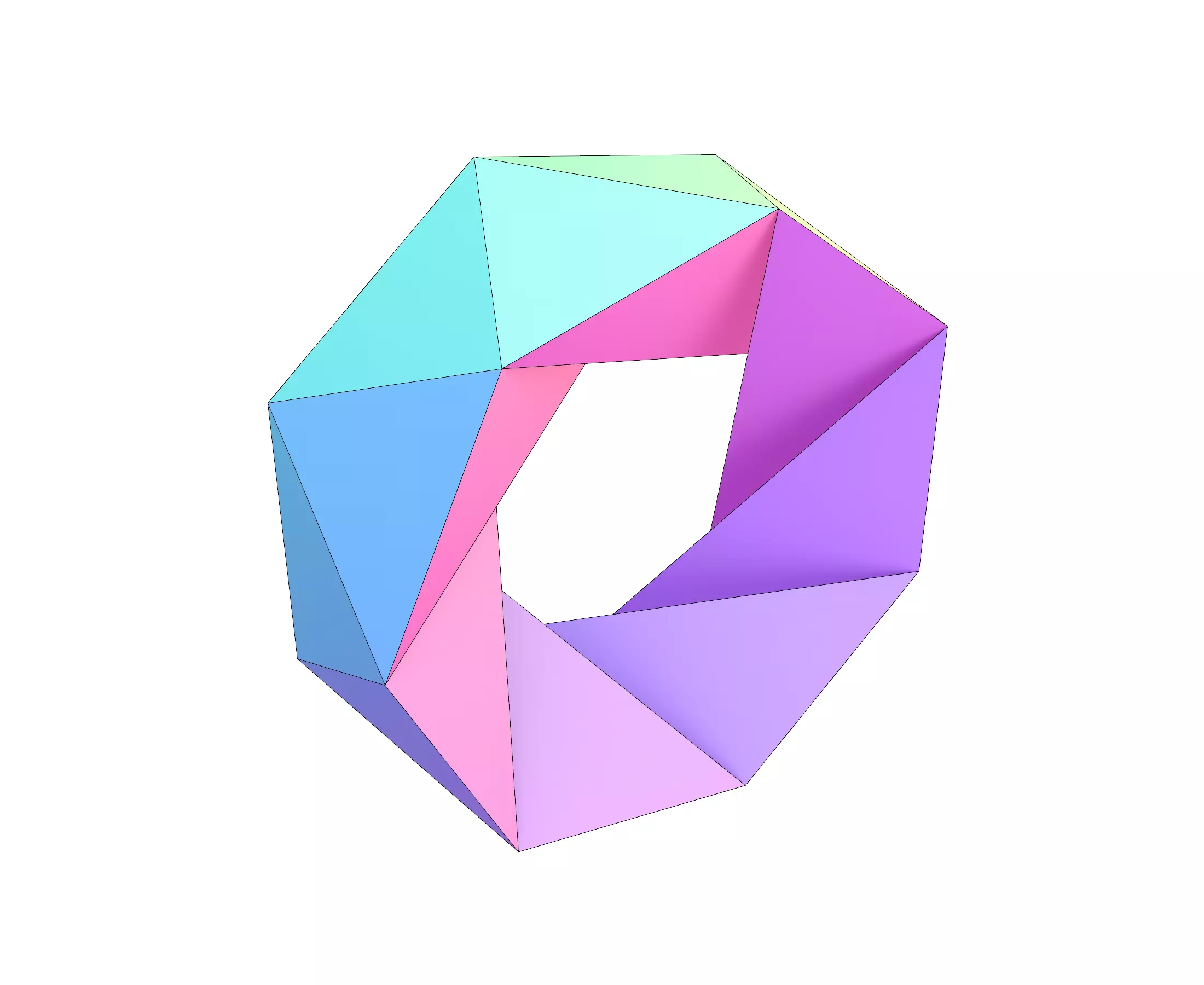 Anti-Heptagonal Iris Toroid Free 3D print model_0