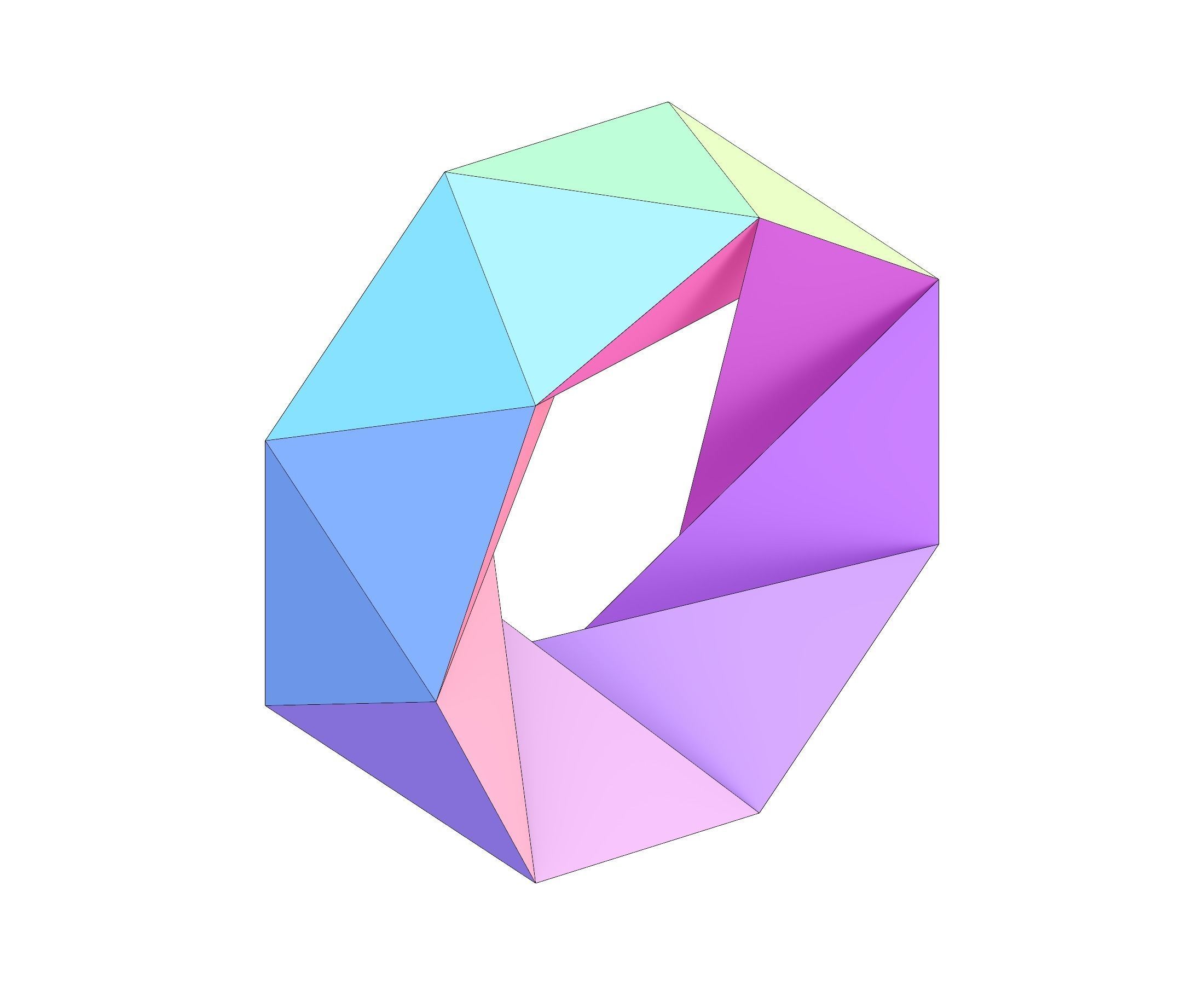 Anti-Heptagonal Iris Toroid Free 3D print model_1