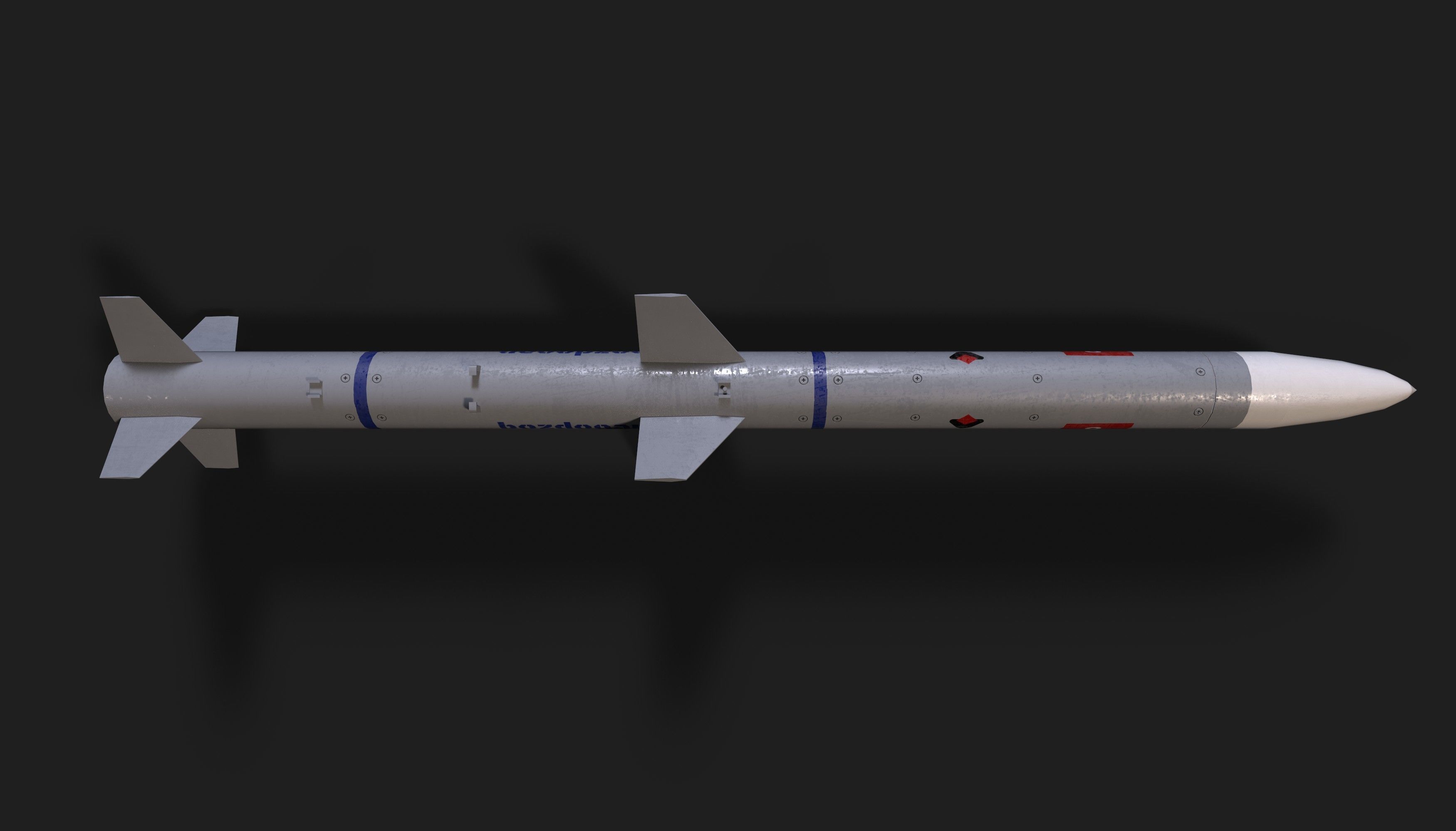 Bozdogan air to air missile Low-poly 3D model_16