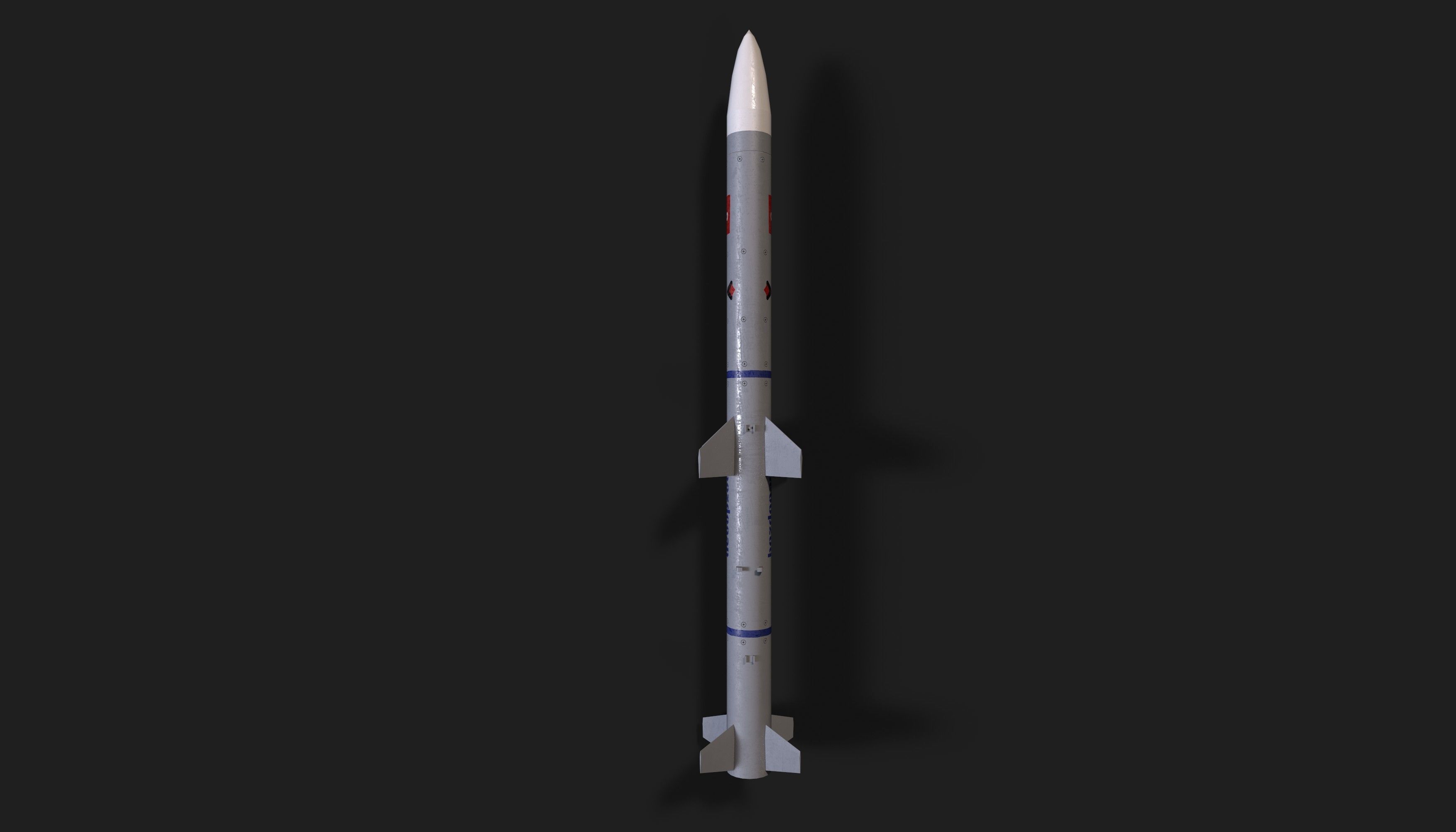 Bozdogan air to air missile Low-poly 3D model_15