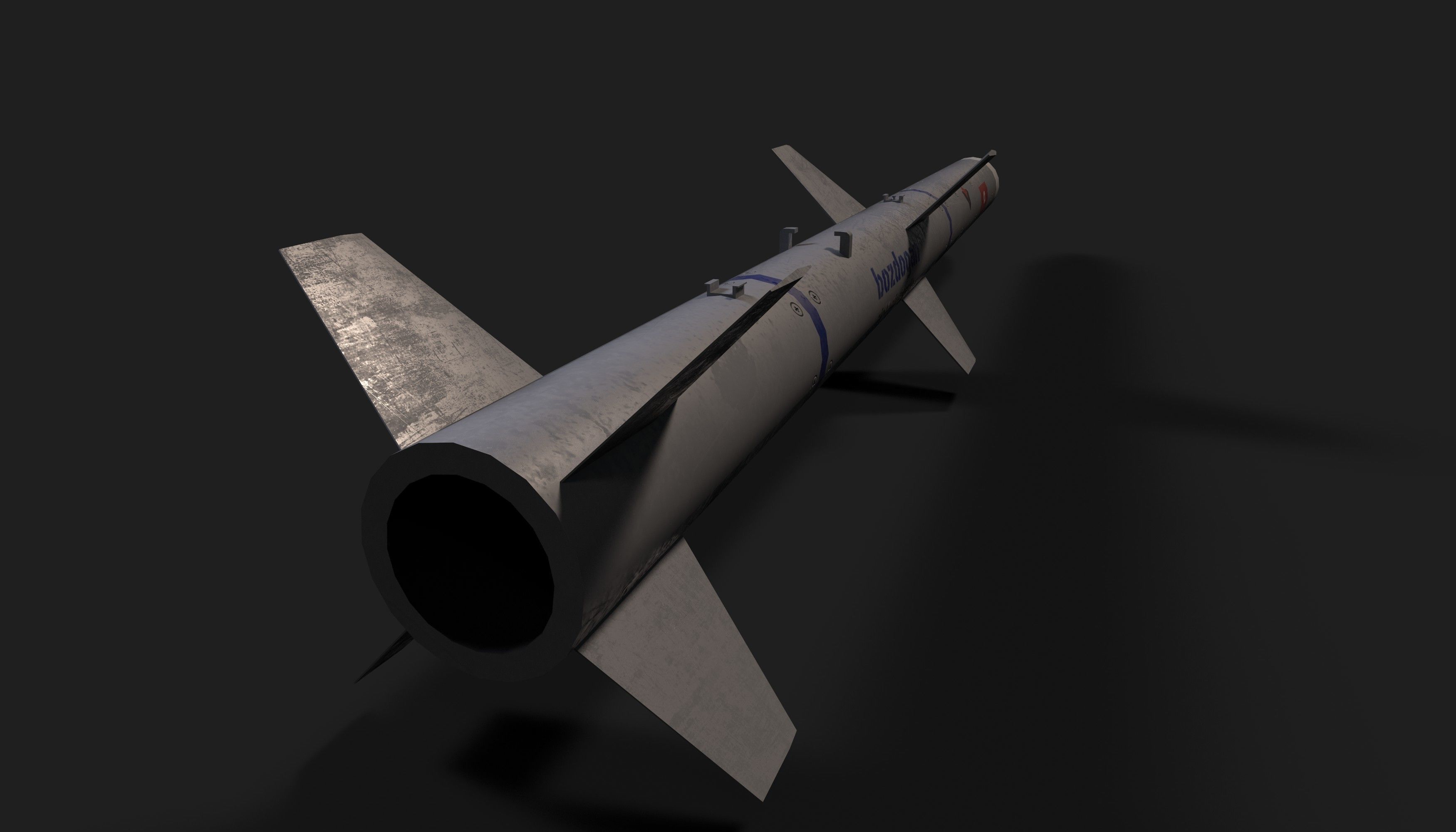 Bozdogan air to air missile Low-poly 3D model_7