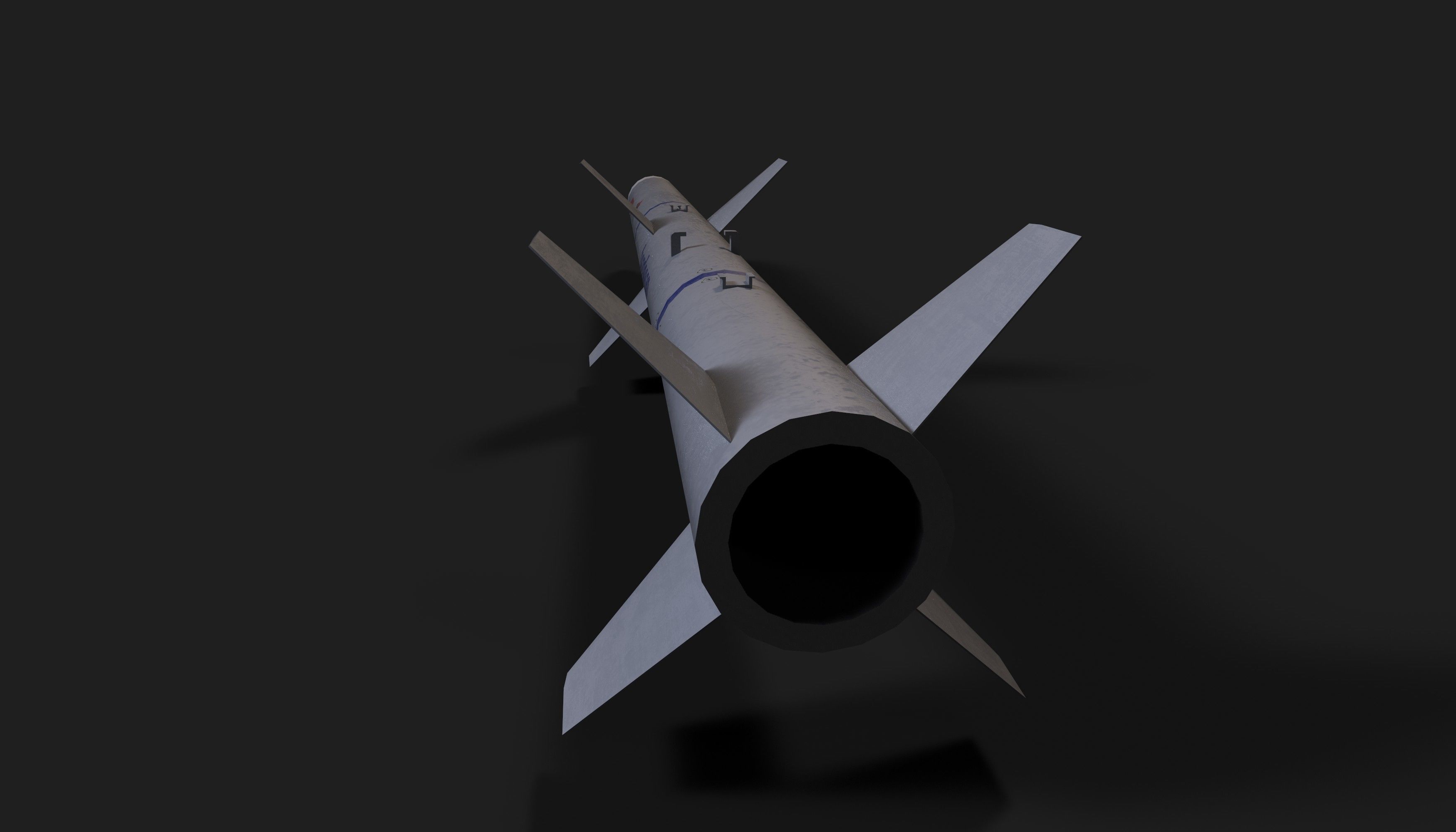 Bozdogan air to air missile Low-poly 3D model_6