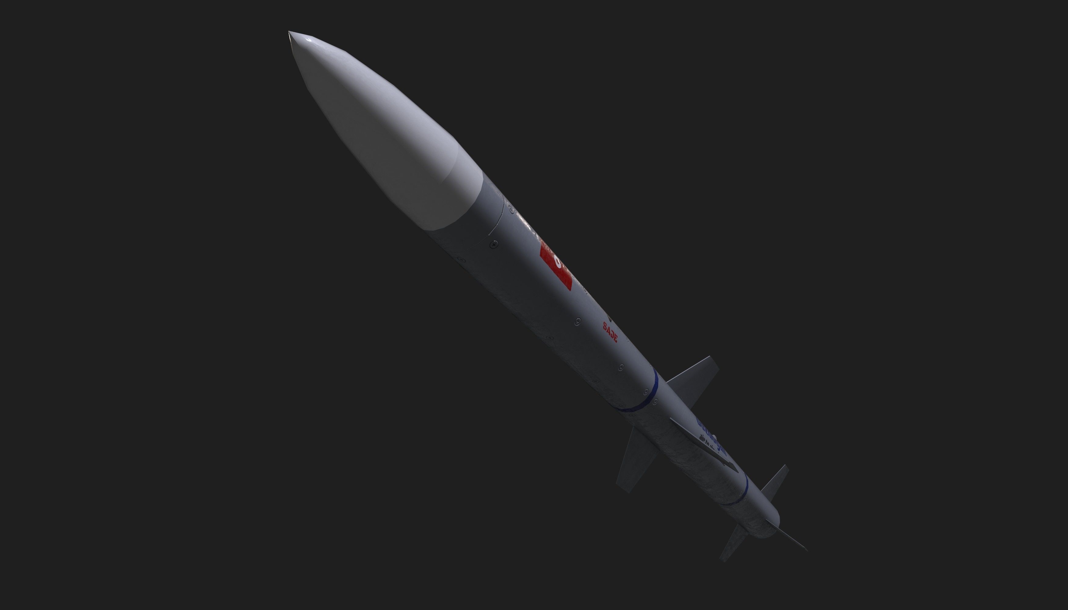 Bozdogan air to air missile Low-poly 3D model_18