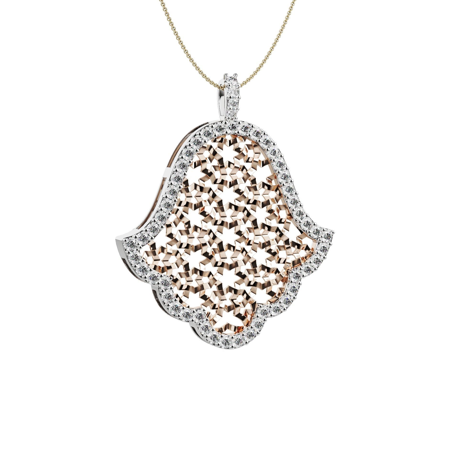 Khamssa amulet model 2024-001 3D print model_3