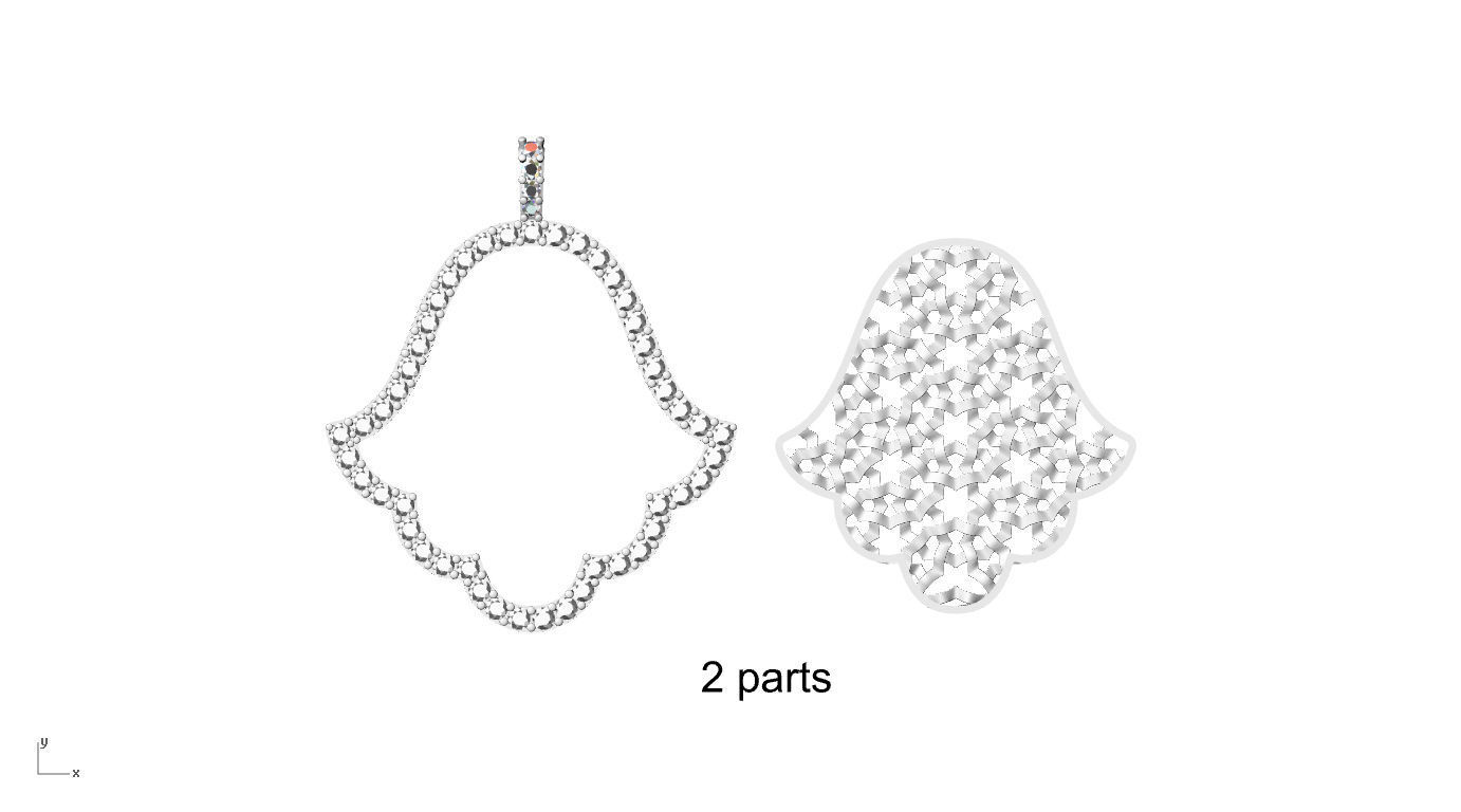 Khamssa amulet model 2024-001 3D print model_8