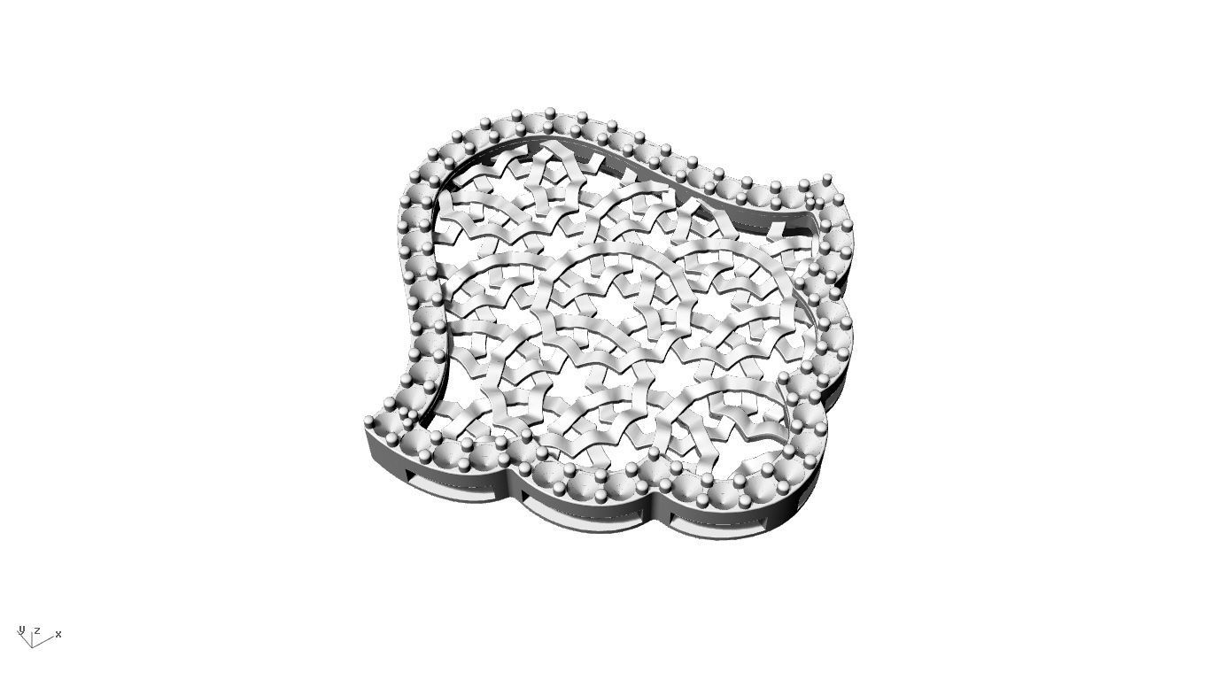 Khamssa amulet model 2024-001 3D print model_4