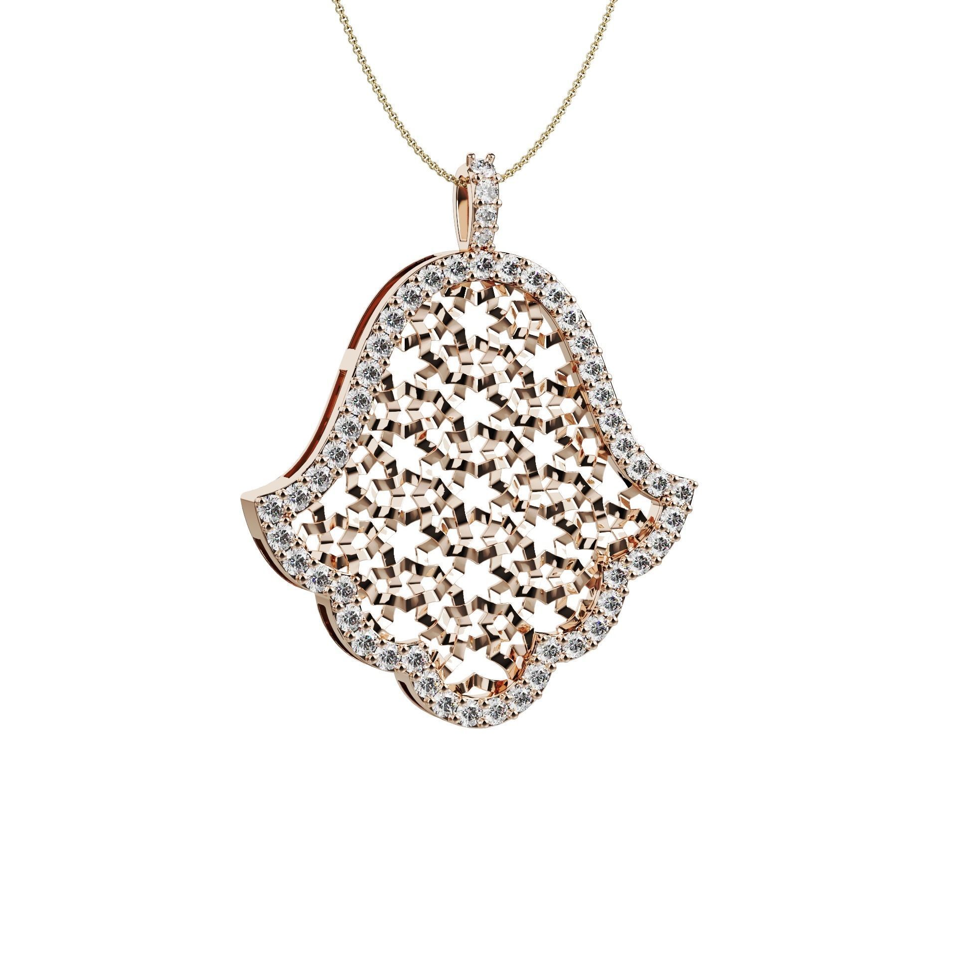 Khamssa amulet model 2024-001 3D print model_1