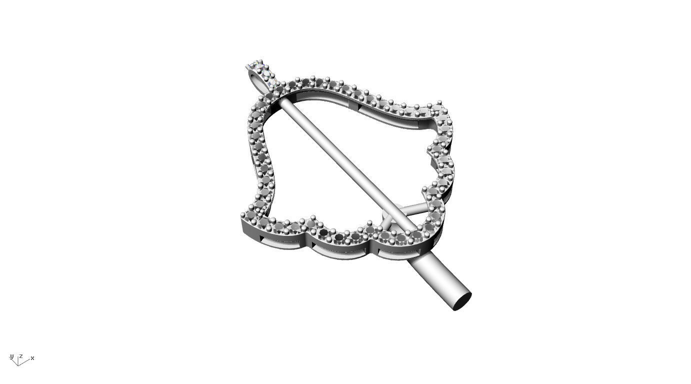 Khamssa amulet model 2024-001 3D print model_11