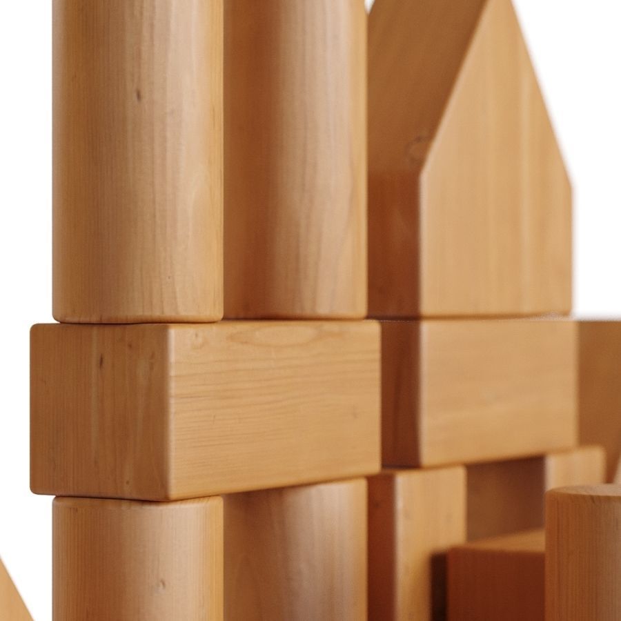 Stack Wooden Toy 3D model_3