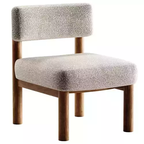 Teddy Accent Chair Column Legs