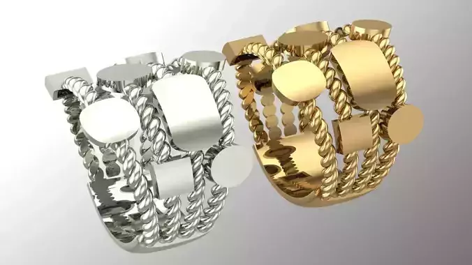 blank multi strand ring