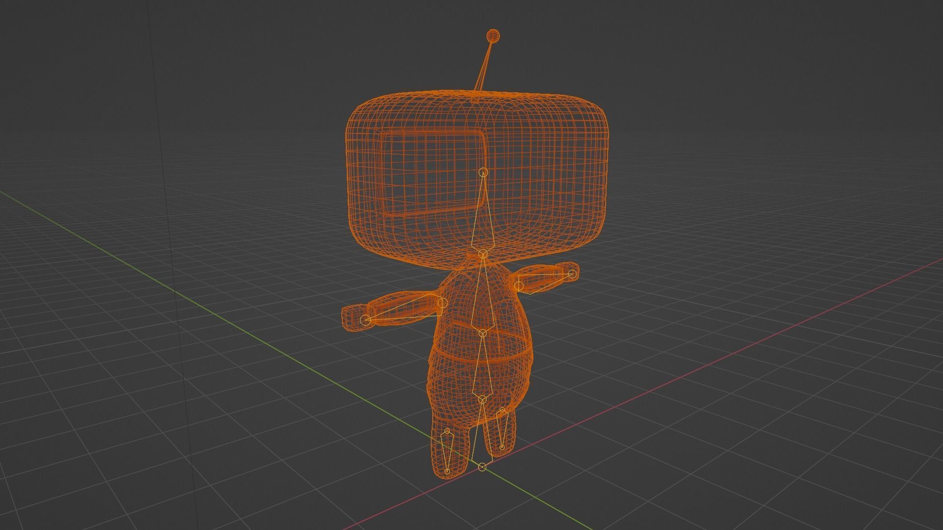 Cuty Bot Low-poly 3D model_10