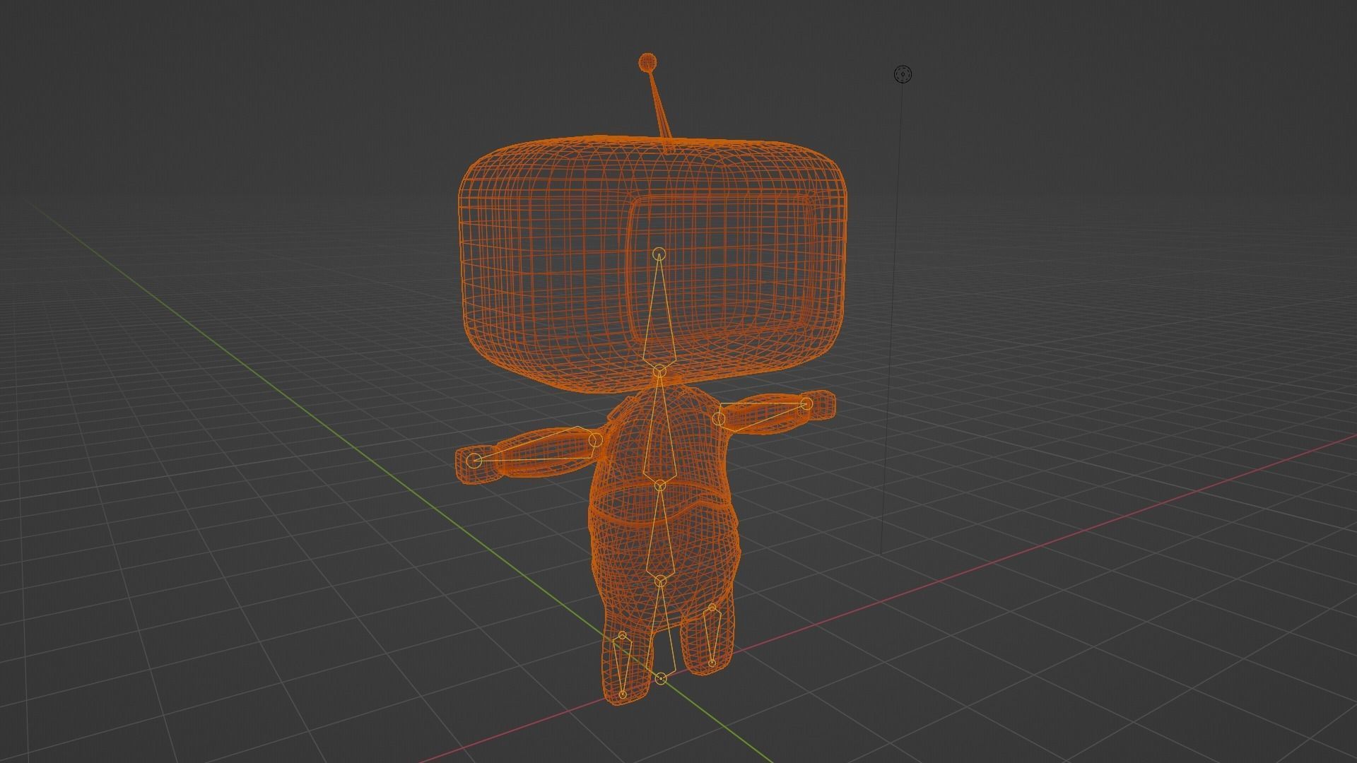 Cuty Bot Low-poly 3D model_12