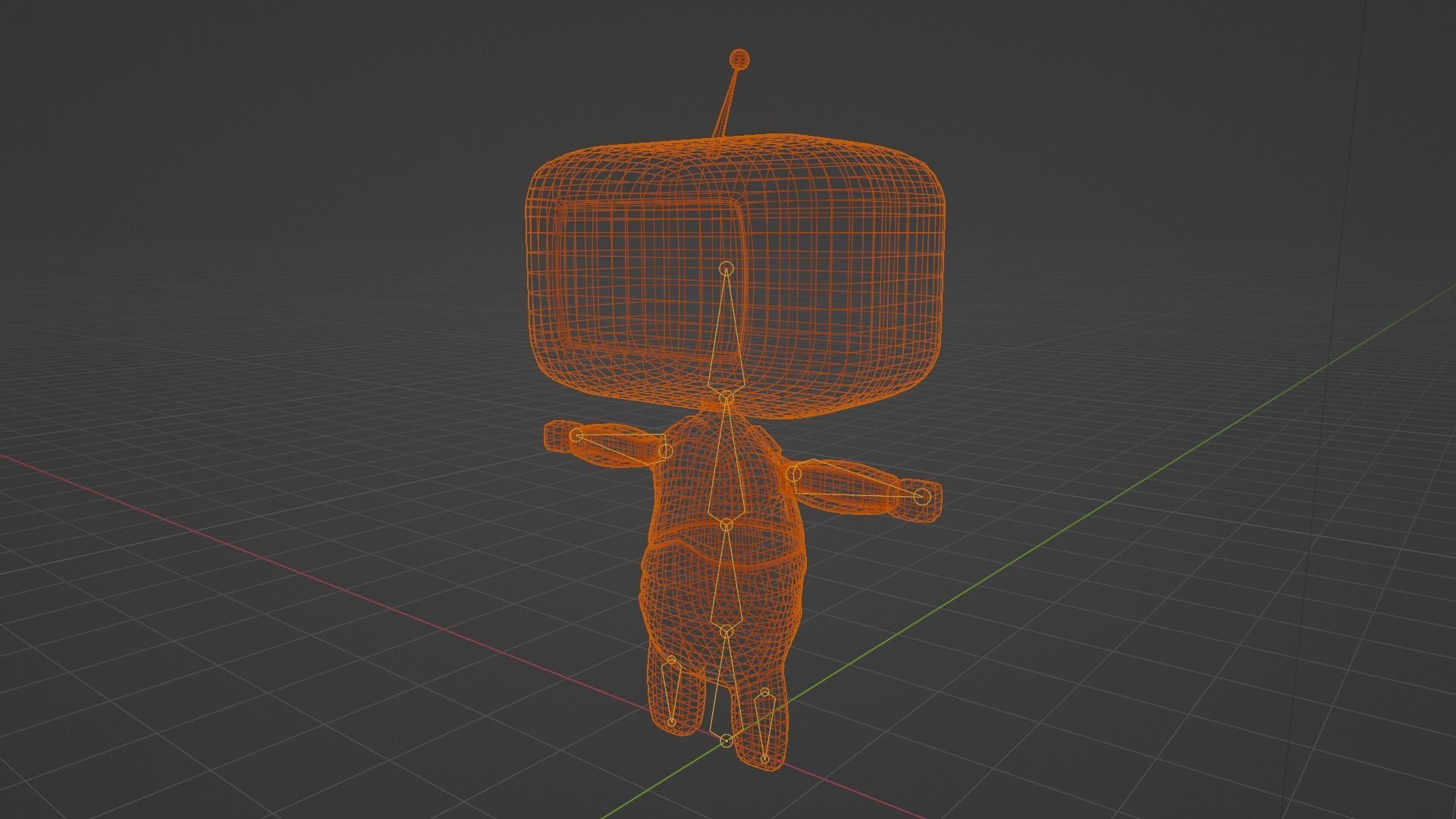 Cuty Bot Low-poly 3D model_9