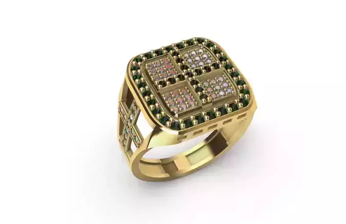 Anillo para caballero-hombre -v-  3D print model