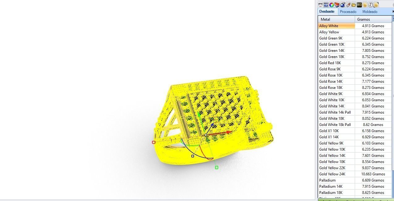 Anillo para caballero-hombre -v- 3D print model_8