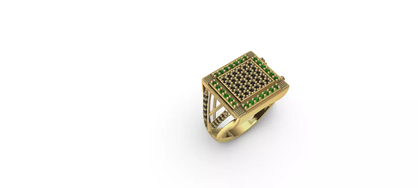 Anillo para caballero-hombre -v- 3D print model_0