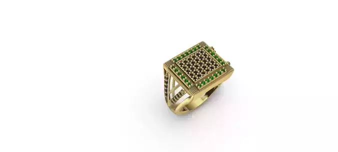 Anillo para caballero-hombre -v-  3D print model