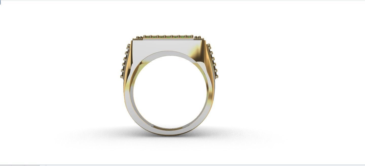 Anillo para caballero-hombre -v- 3D print model_3