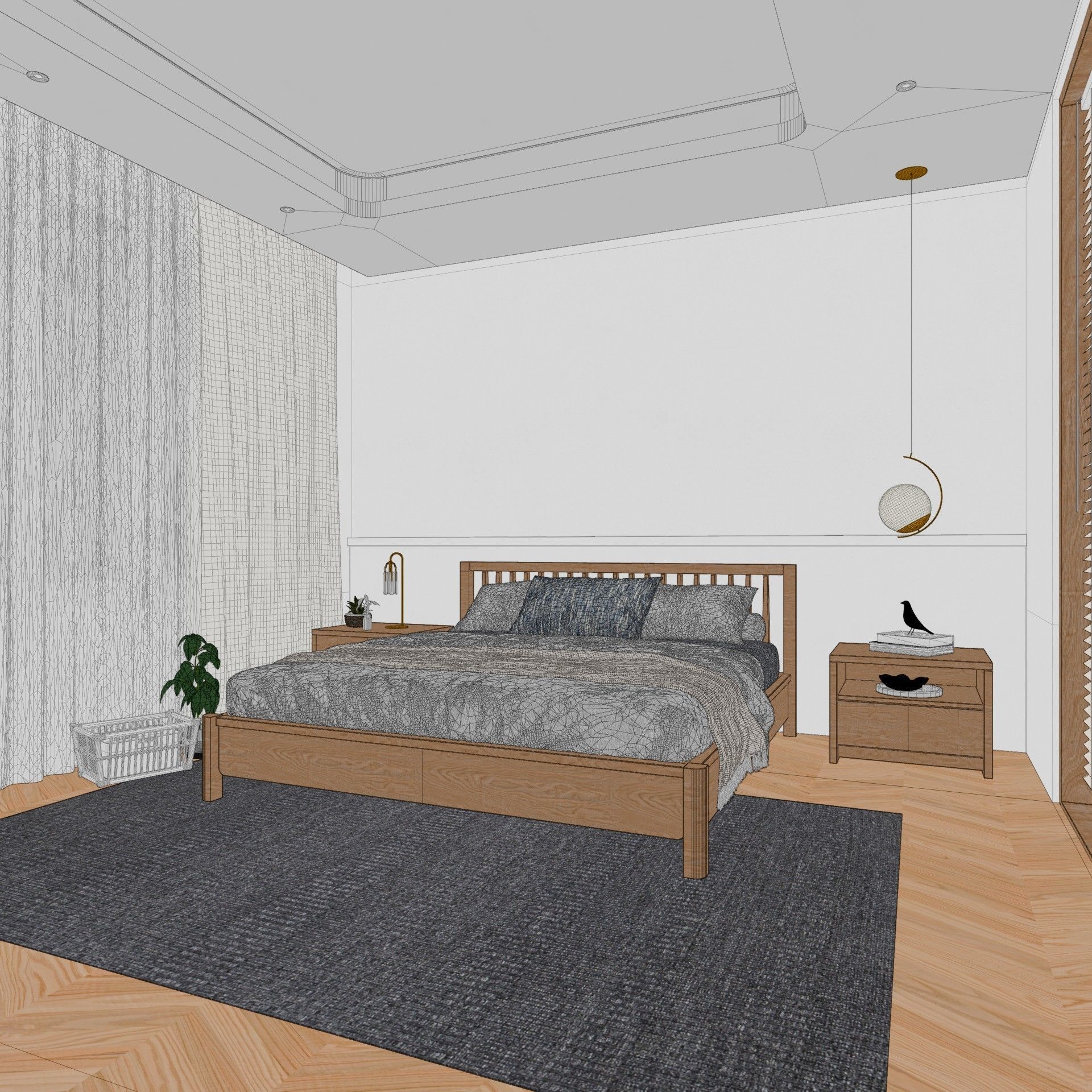 Modern Room 3D model_4