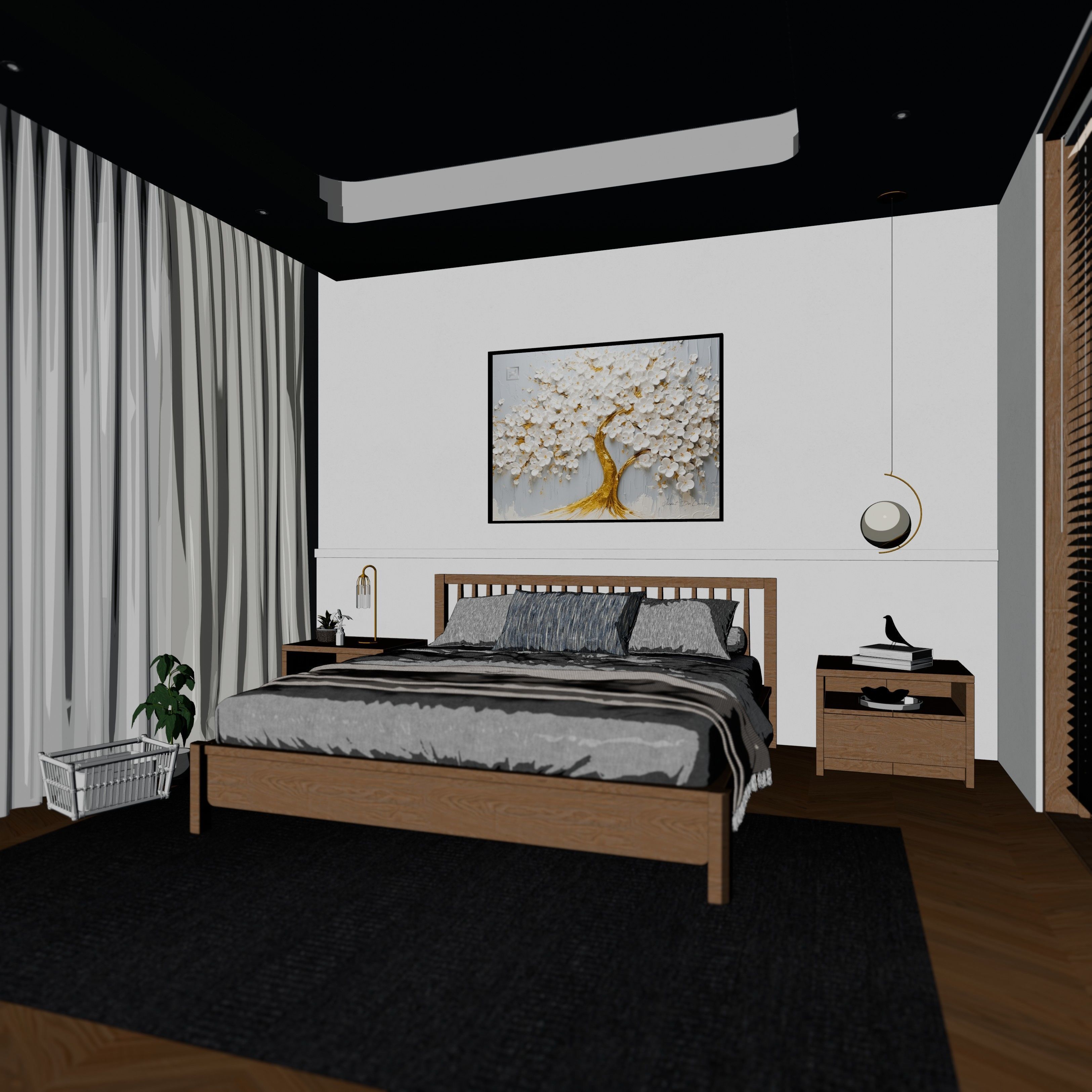 Modern Room 3D model_3