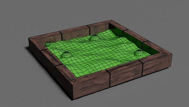 Dungeon assets 3D model_1
