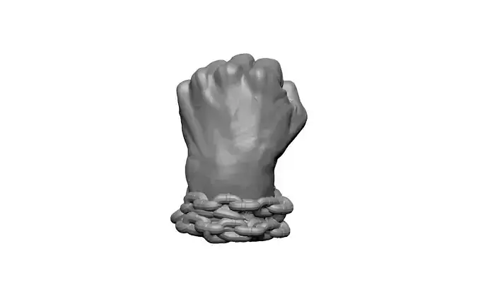 hand male statue