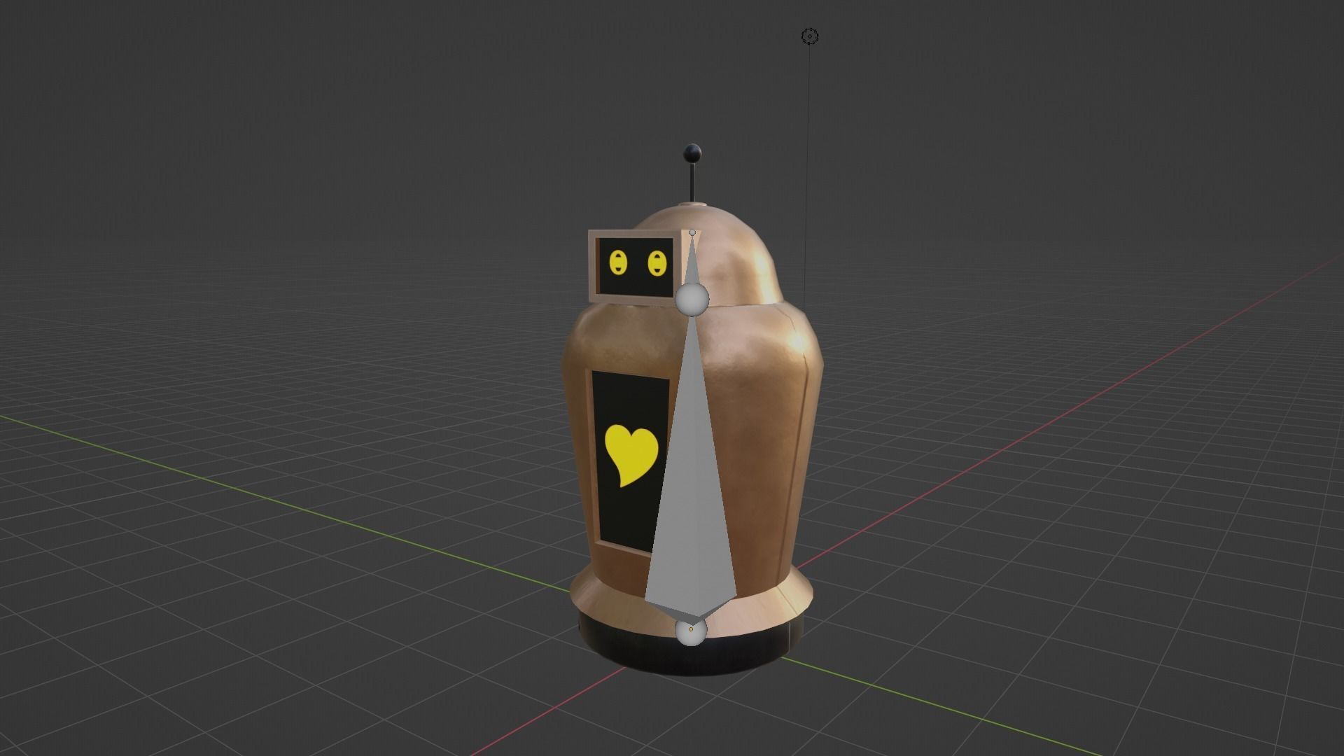 Hover Bot Low-poly 3D model_4