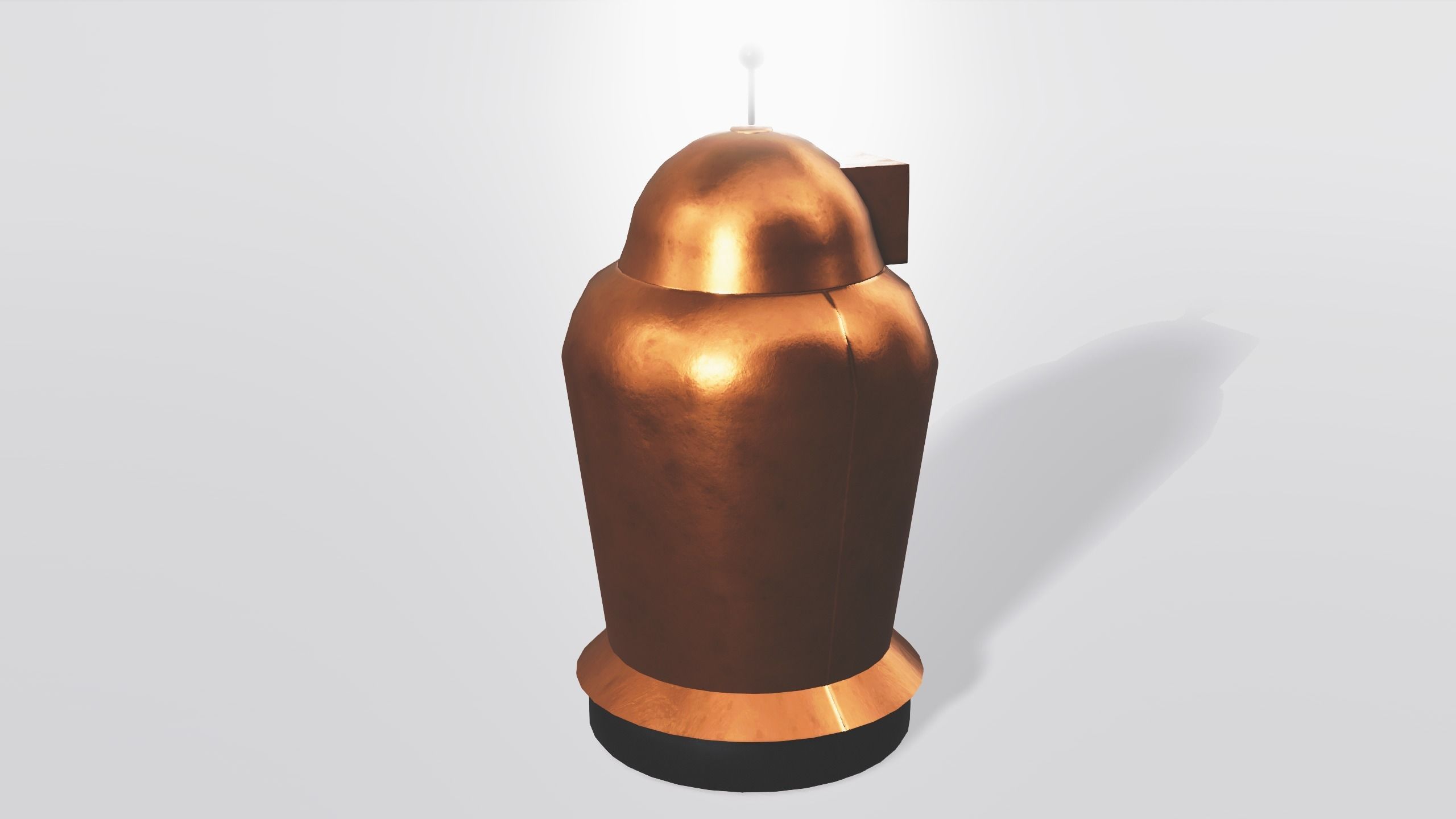 Hover Bot Low-poly 3D model_2