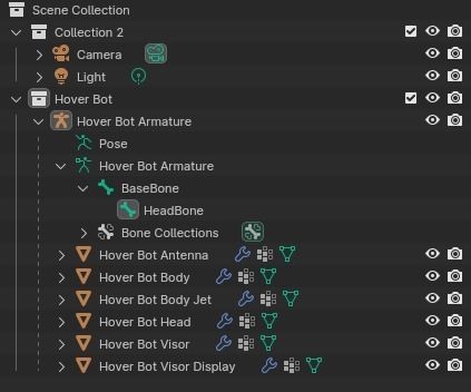 Hover Bot Low-poly 3D model_9