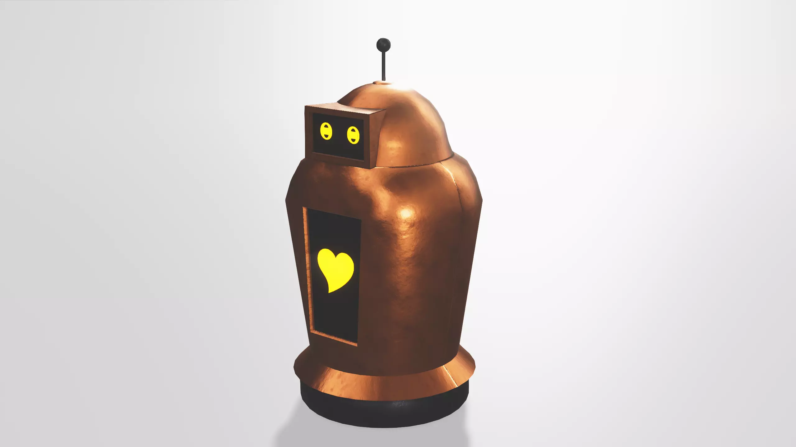 Hover Bot Low-poly 3D model_0