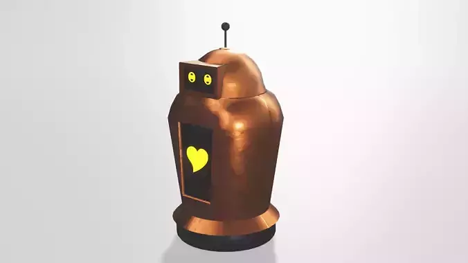 Hover Bot Low-poly 3D model